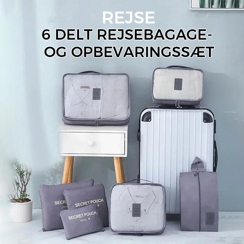 6/7-delt opbevaringspose-sæt til tøjsortering