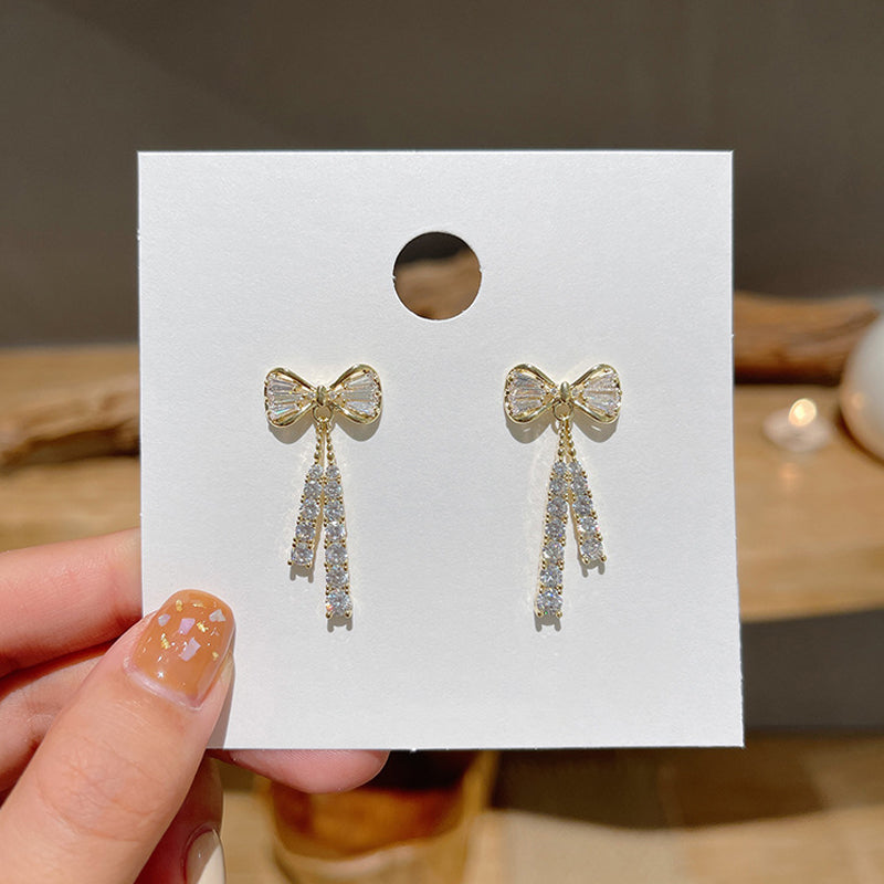 Sommerfugl Rhinestone øreringe