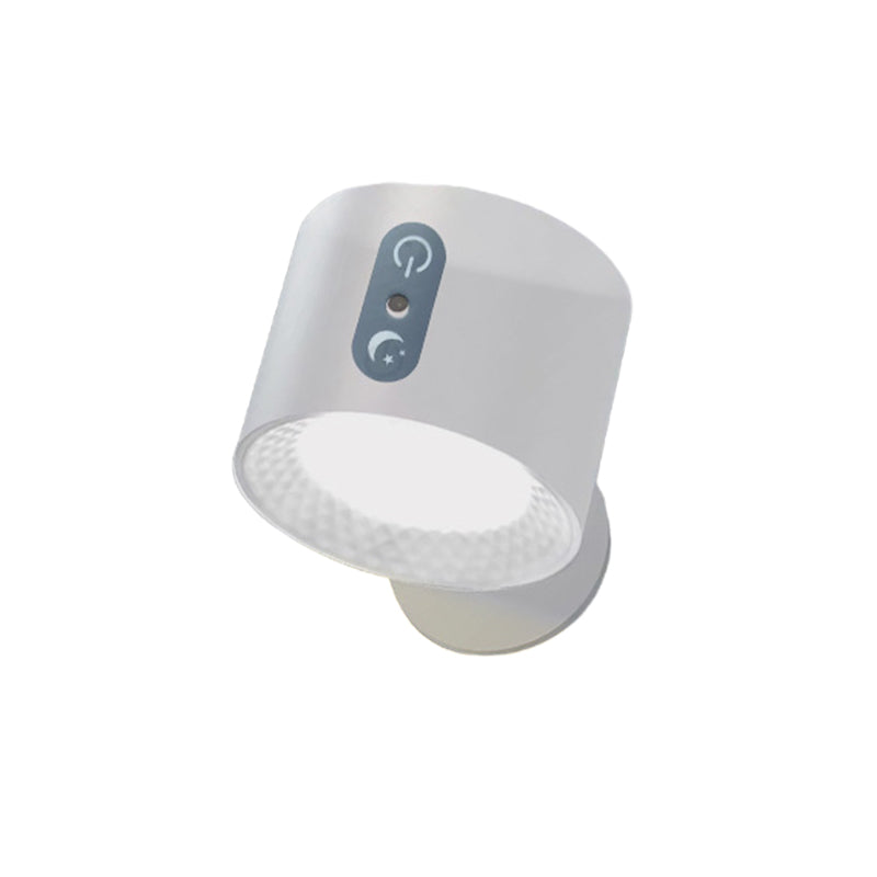 Magnetic charging double head wall lamp with remote control