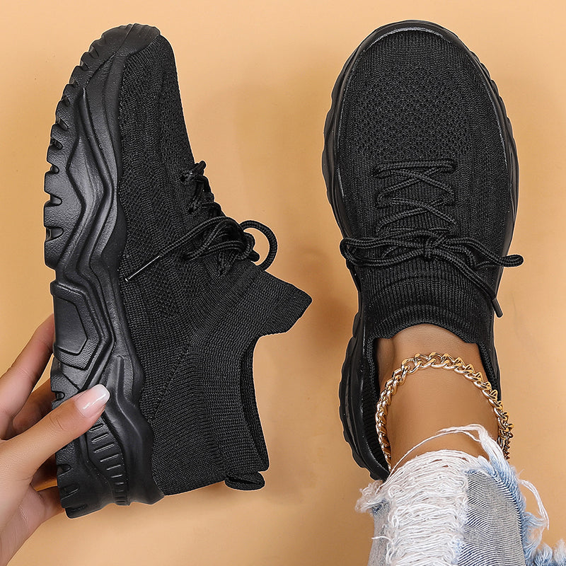 Breathable Flyknit Slip-On Sneakers