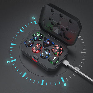 LED Flash terninger sæt 7-pack De elektroniske terninger