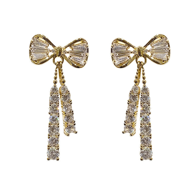 Sommerfugl Rhinestone øreringe