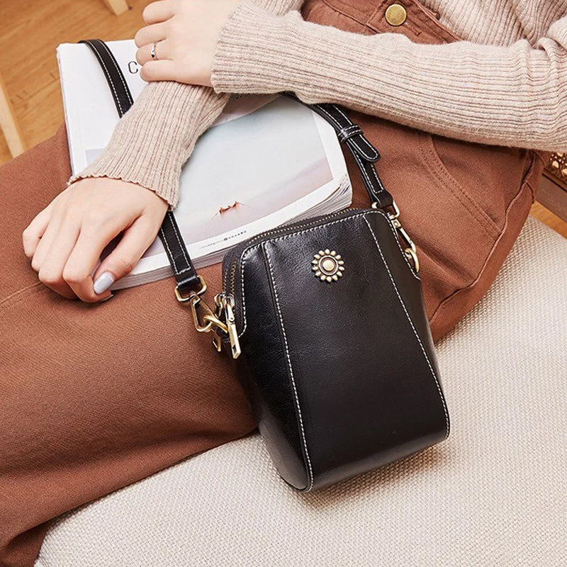 Mini Crossbody taske i blødt kunstlæder