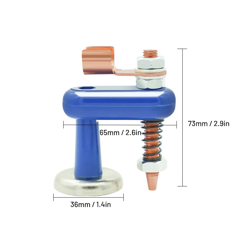 Magnetisk svejsestøtteklemme