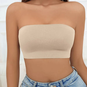 Skridsikker stropløs tube BH uden inderfor