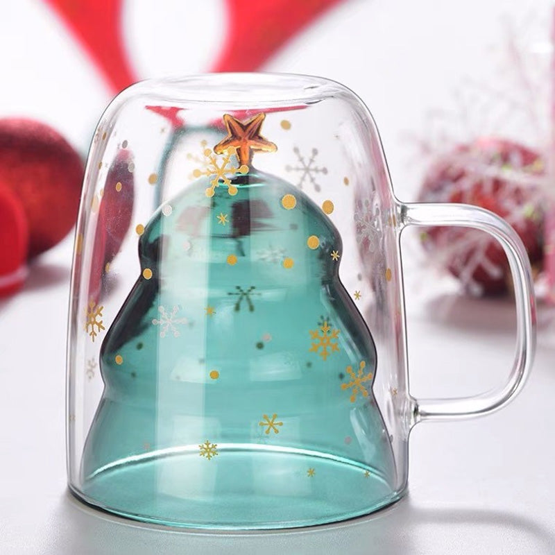 Dobbelt isolerede glas krus krus julekrus