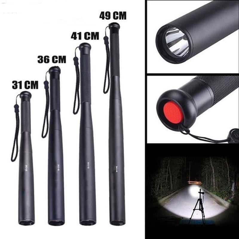 Baseball Bat med LED lommelygte