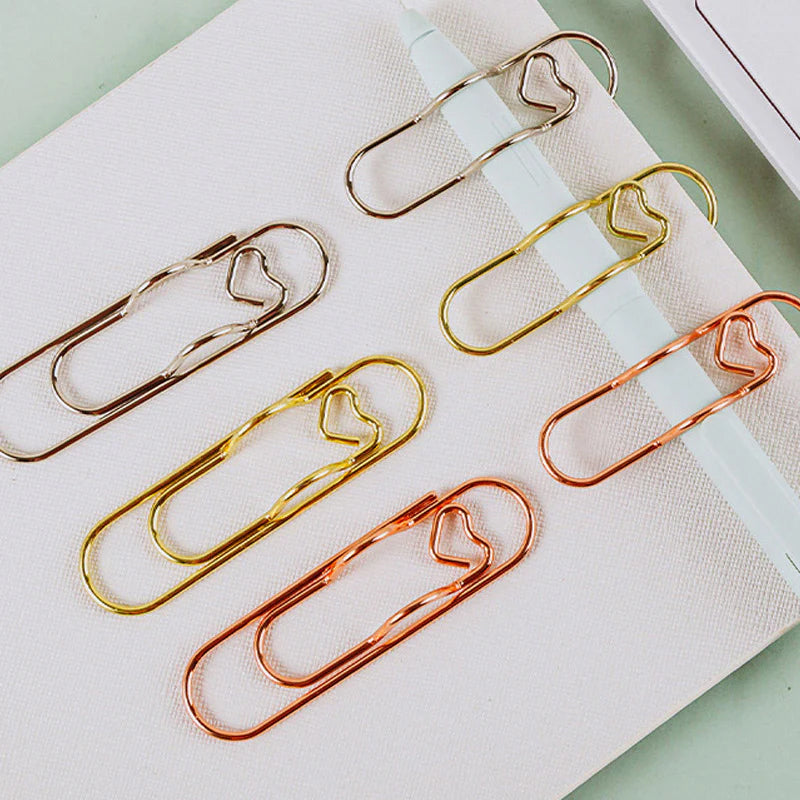 Multifunktionelle metalfarvede papirclips