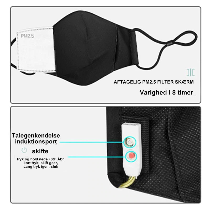 Stemmeaktiveret LED-maske