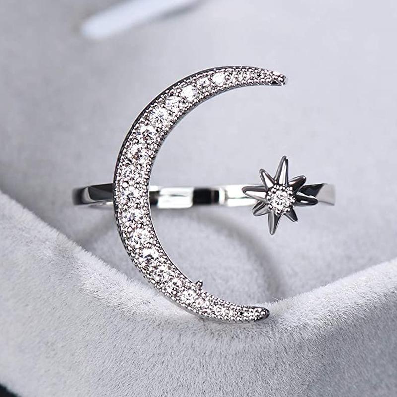 Måne & stjerne ring