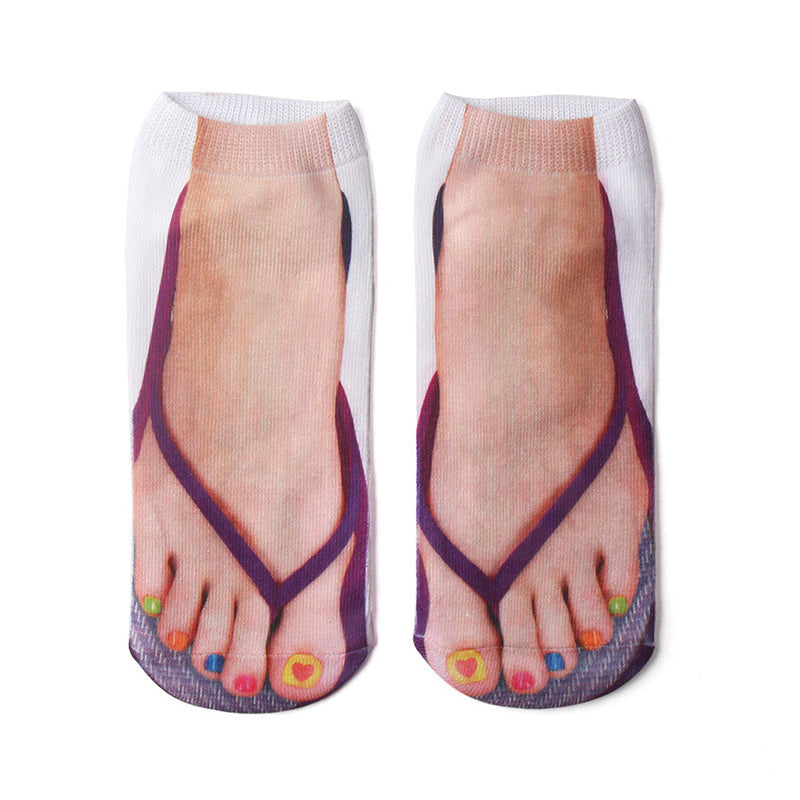 Manicure print sokker