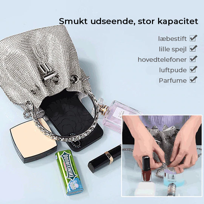 Diamant snørebånd spand taske