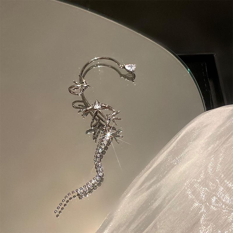 Rhinestone swallow øre hængende