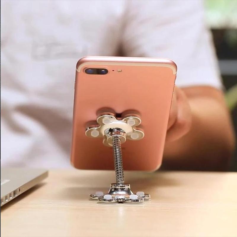 360° blomst sugekopholder til telefon