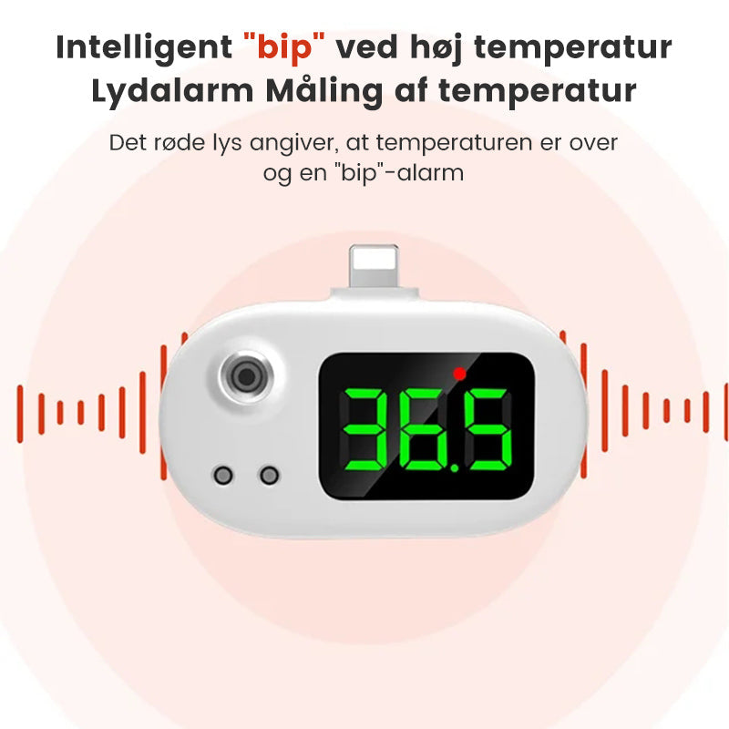 Ikke-kontakt termometer til smarttelefon