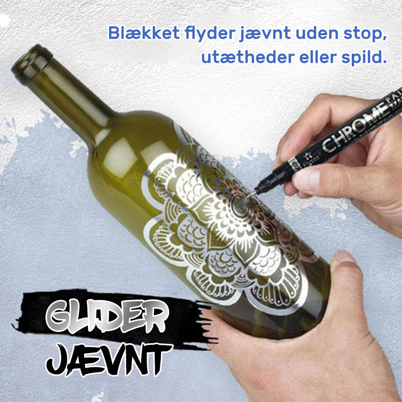 Sølvfarvet tusch