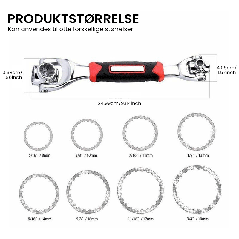 52 i 1 universal topnøgle