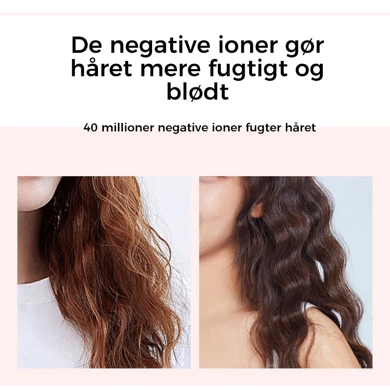 Krøllejern med bølgeformet varmeelement