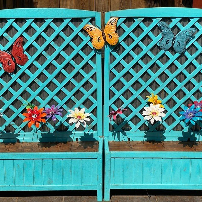 Blomsterhavedekoration i metal