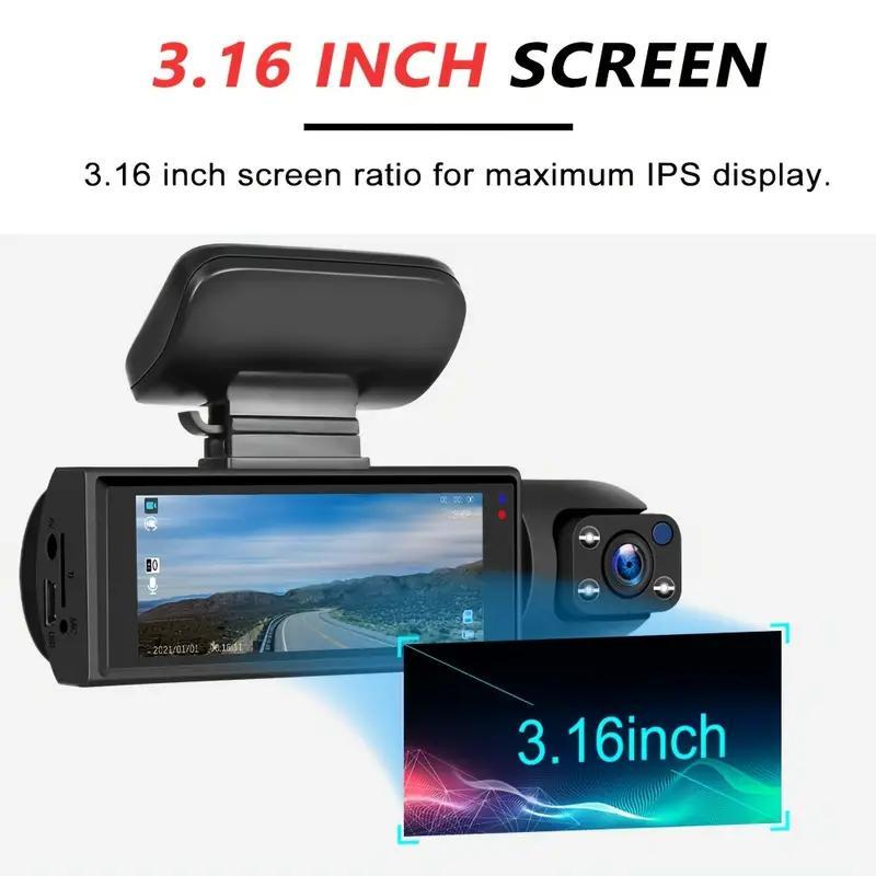 SAKER Dashcam med front og bagkamera