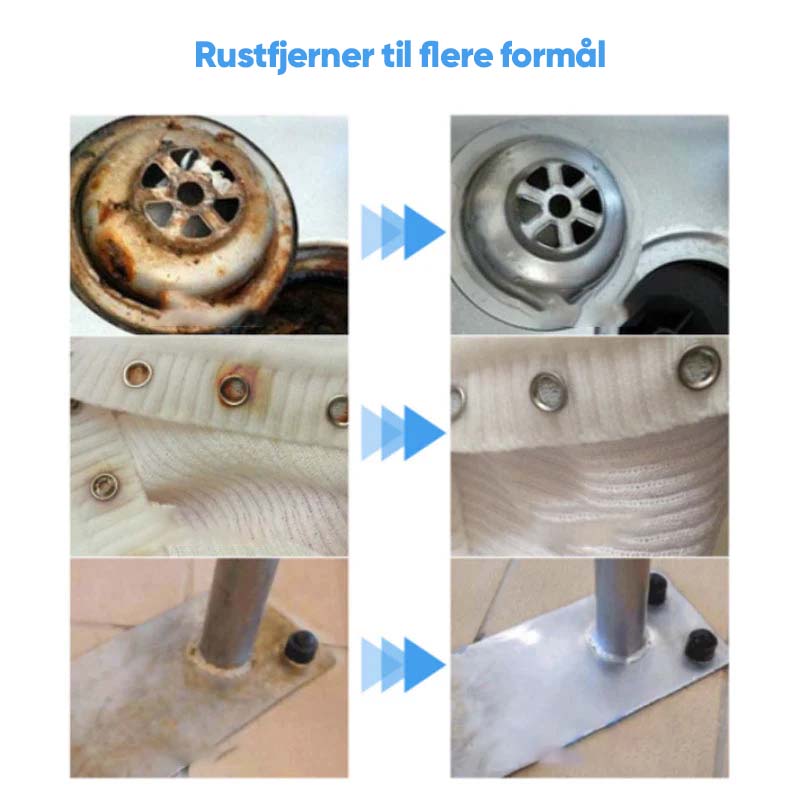 Multifunktionel rustfjerner spray