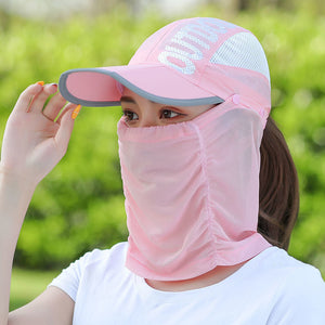 Foldbar solbeskyttelseshat