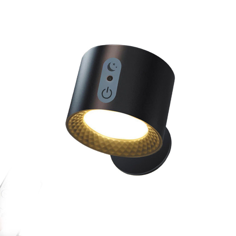 Magnetic charging double head wall lamp with remote control