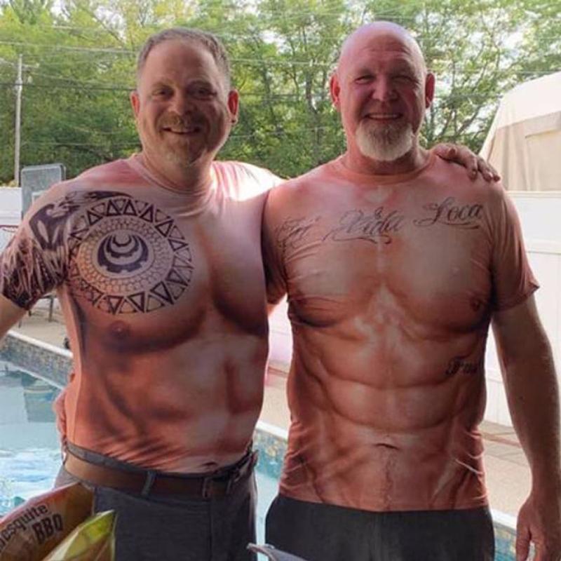 Muskel tatovering T-shirt