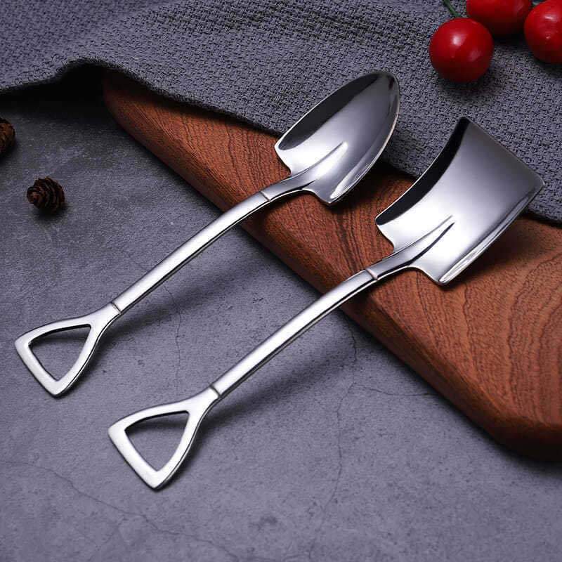 Kreativ Dessert Ice Cream 304 rustfrit stål Spade Spade Spoon
