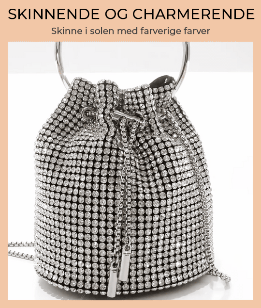 Diamant snørebånd spand taske