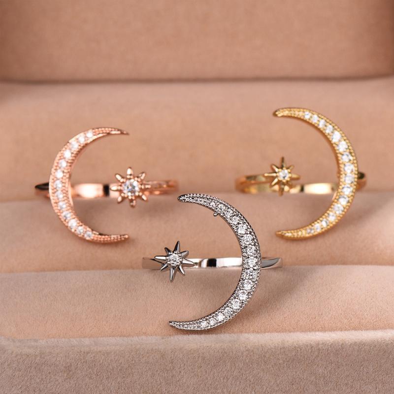 Måne & stjerne ring