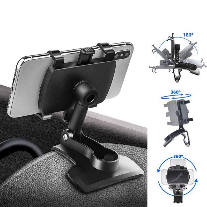 360º instrumentbrætsmonteret telefonholder til bilen
