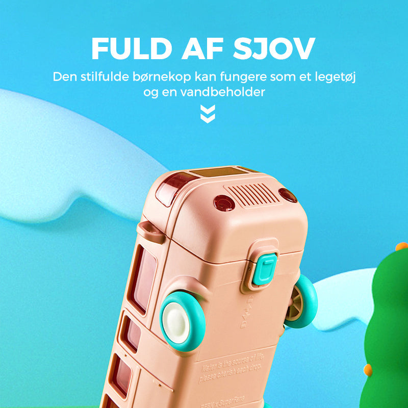 Praktisk drikkedunk i busform