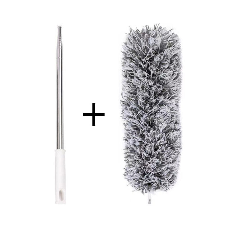 Teleskopisk vaskbar buet mikrofiber støvekost