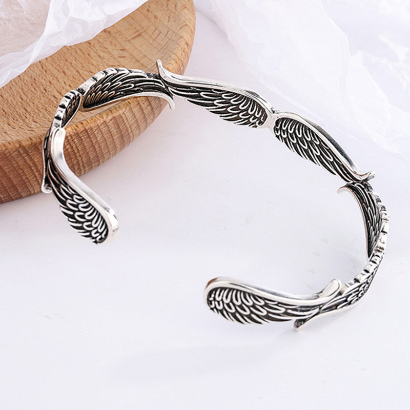 Englevinge-armbånd i vintage stil