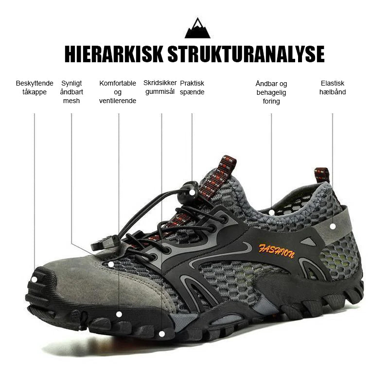Åndbare Udendørs Vandresko i Mesh