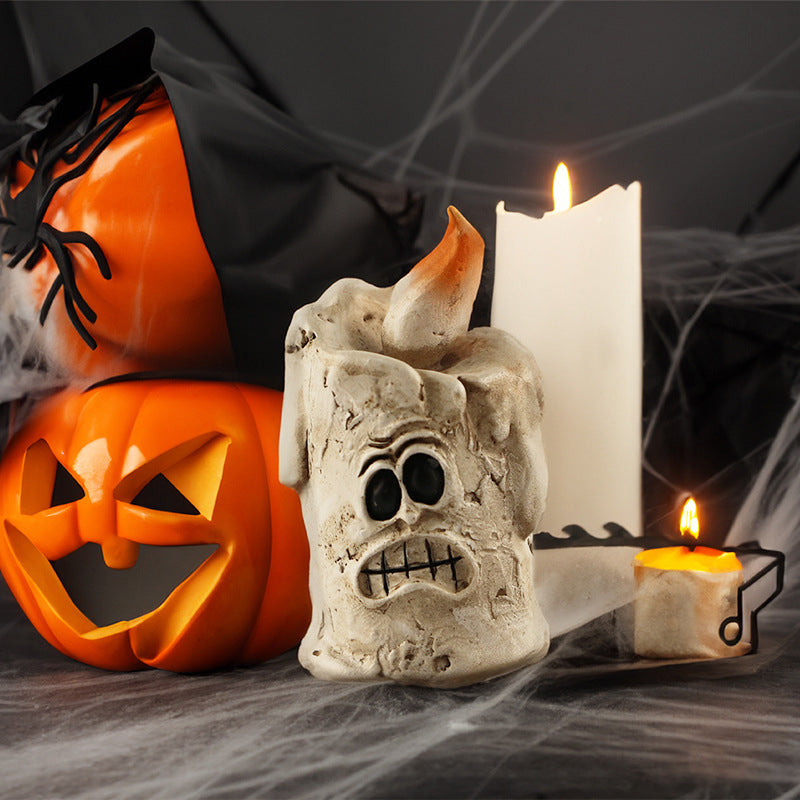 Halloweendekoration | Græskarhoved- eller spøgelsesfigurer