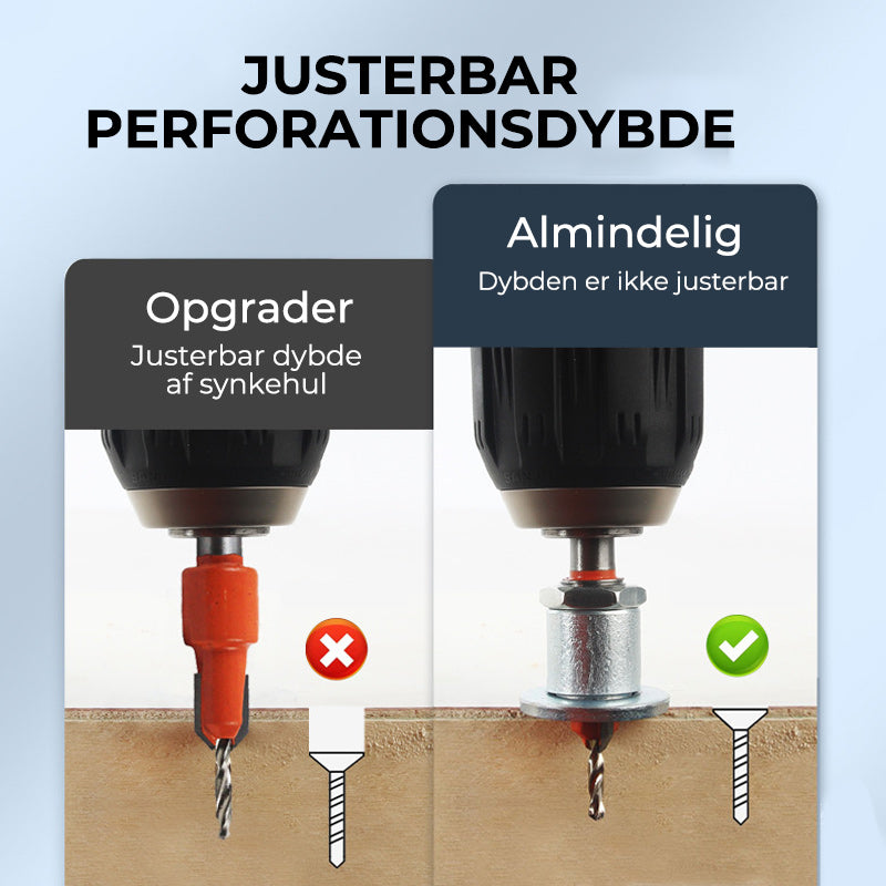 Forsænkende legeringsbor