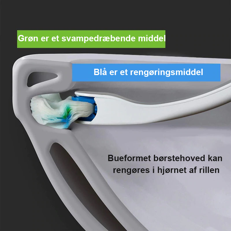 Toiletrengøringssæt til engangsbrug