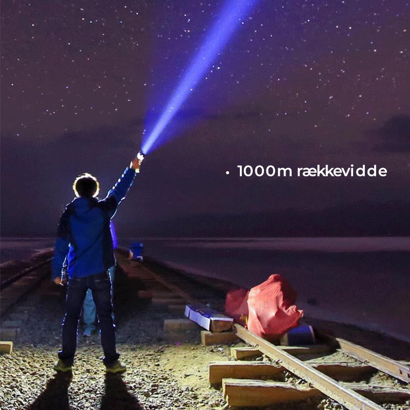 3000-5000 Lumen Kraftig LED Vandtæt Lommelygte