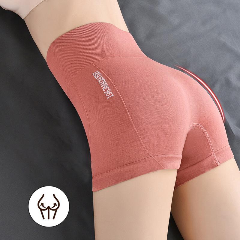 Højtaljede sømløse hoftelift slanke shorts
