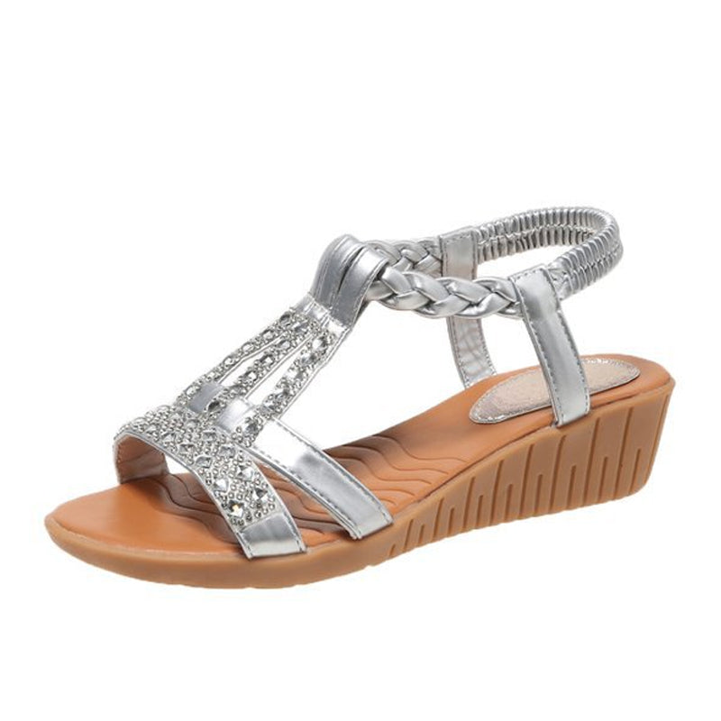 Sommersandaler med rhinsten (Dame)