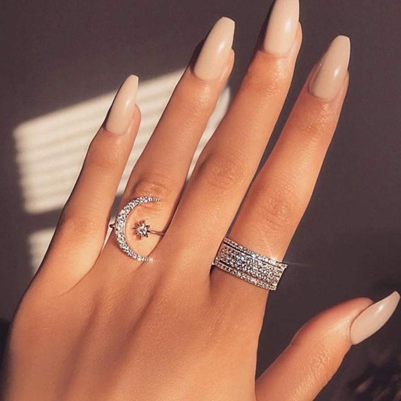 Måne & stjerne ring