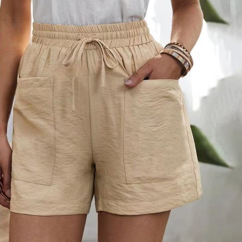 Løse afslappede shorts med to lommer