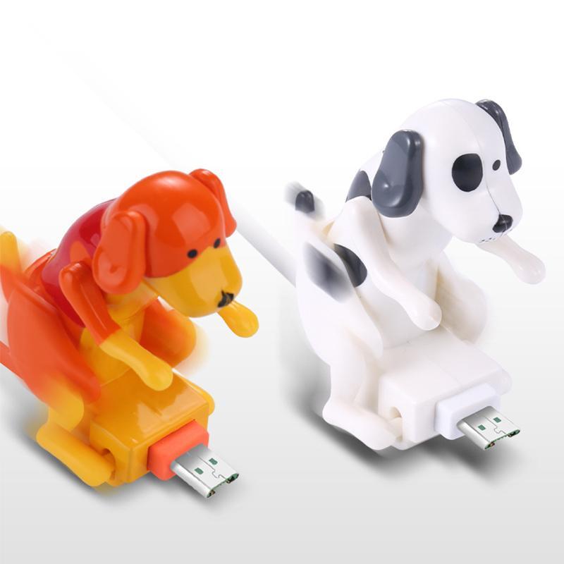 Sjovt hoppe hund hurtig opladerkabel