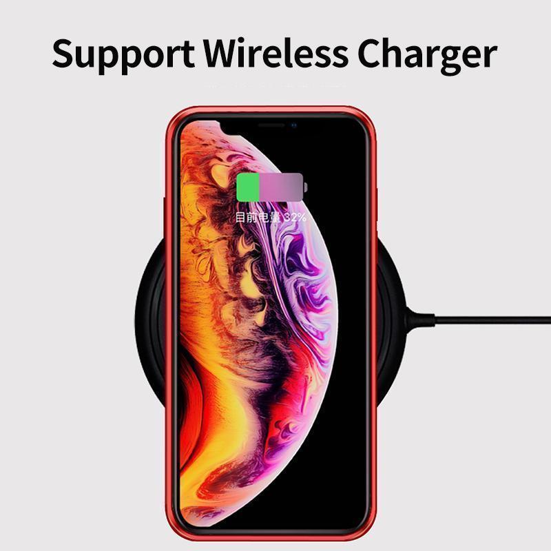 Opgraderet dobbeltsidet magnetisk iPhone-etui i hærdet glas, der beskytter mod bipper