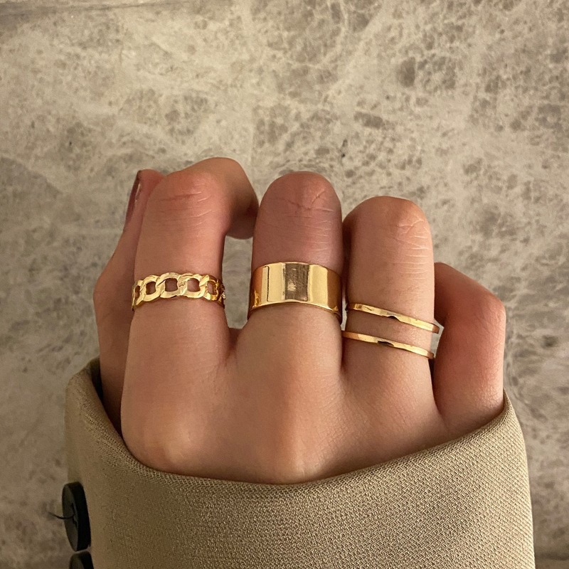 Stjerne måne ring sæt