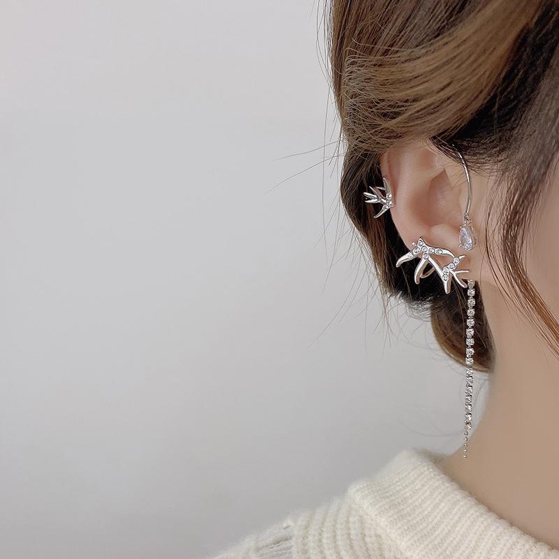 Rhinestone swallow øre hængende