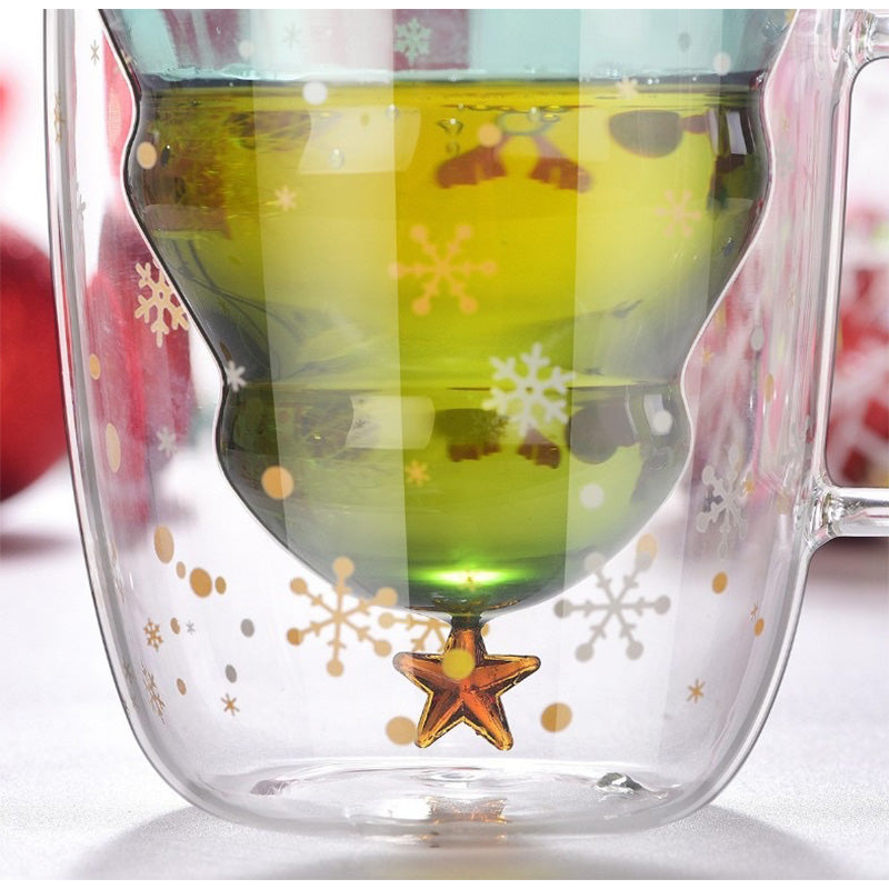 Dobbelt isolerede glas krus krus julekrus