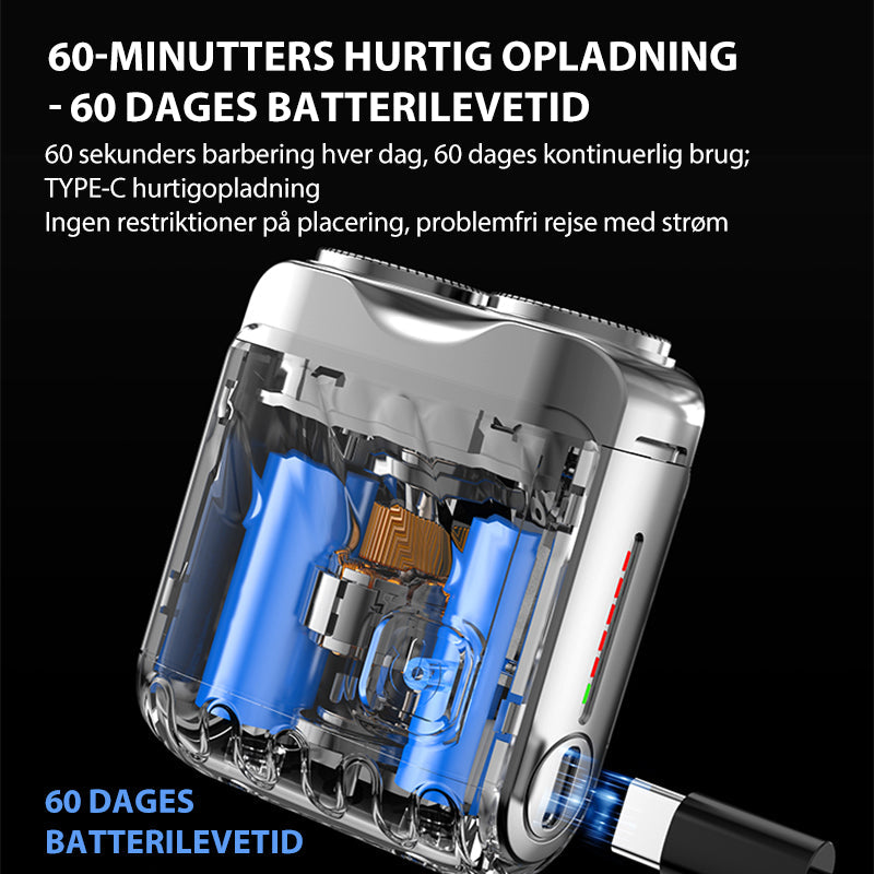 Bærbar elektrisk minishaver